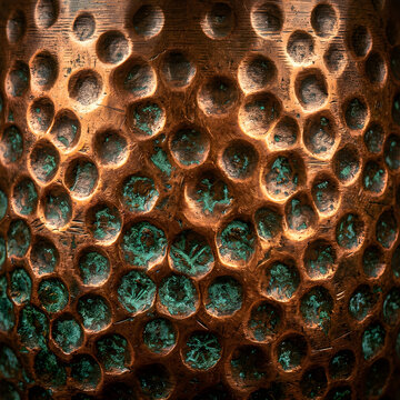 copper cup close-up