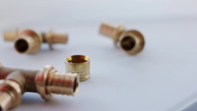 Brass PEX Pipe Tee Fittings for Plumbing Connections