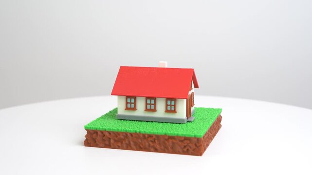 Residential building on a plot of land. House and land valuation before purchase. Real estate investment, mortgage decisions and financial planning for home ownership.