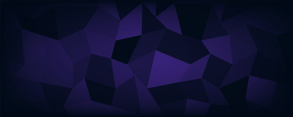 Obraz premium Abstract dark blue triangle gradient overlap technology tech grid triangle business digital curve poster and banner web creative origami square rectangle template background.