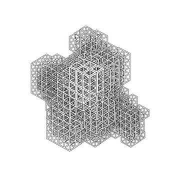 C60 Buckminsterfullerene Molecule Structure Model.