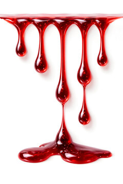 red drip of liquid