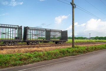 Obraz premium Dominican Republic Sugarcane Railway Train