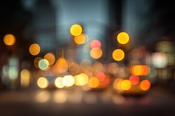 Fototapeta premium Abstract Bokeh Lights on Dark Background.