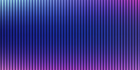 Abstract vertical stripes background with purple and blue neon gradient, vibrant futuristic geometric pattern for modern technology, digital web design, and synthwave posters.