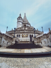 Symmetrical View Of Fishermans Bastion Towers