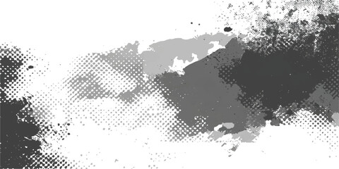 Abstract grunge ink splat background featuring a global world map vector illustration with continents and stylized borders for a travel or business geography design © Maksuda Akter Mukta