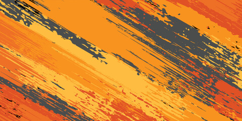 Sublimation jersey design vector brush modern grunge camouflage background paint splash splashes bold stripes brush orange stripes abstract. eps 10 © Samsul