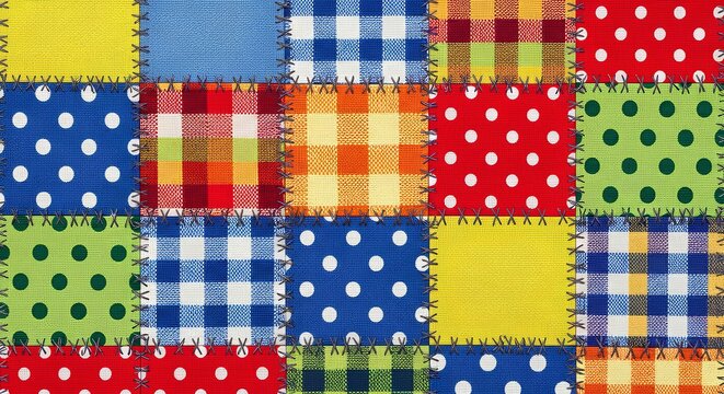 Colorful Festa Junina Background &mdash; Brazilian June Party Decoration