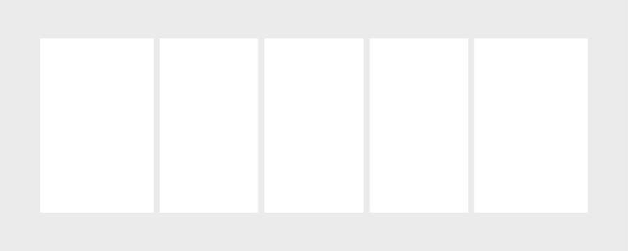 Moodboard template. 4 Photo collage grid. Vector. Mood board design. Mosaic frame banner. Photography album layout.