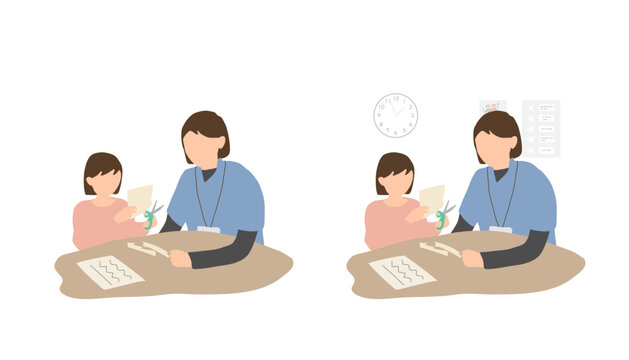 療育施設のはさみ課題トレーニング（微細運動・個別支援・発達支援）