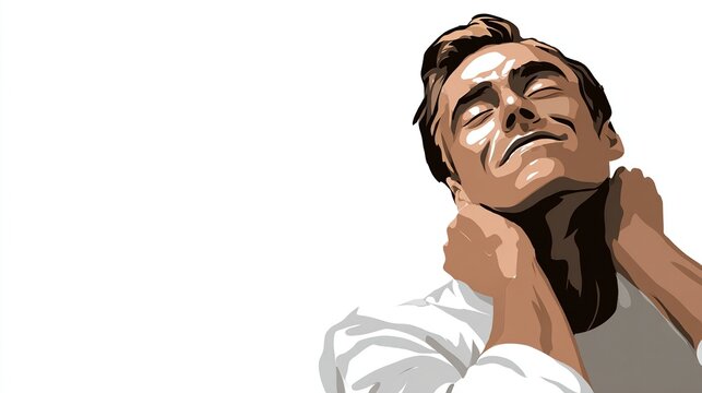 Man nodding in approval with closed eyes