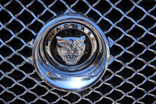 Logotipo de jaguar en el radiador.