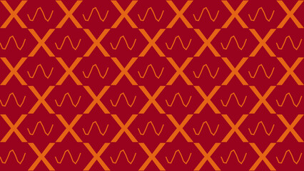 Abstract Geometric Pattern with Blue Rectangles and Pink Lightning