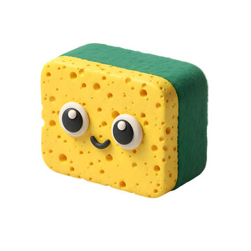 SpongeBob SquarePants toy with smiling face.
