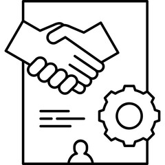 Line Art Onboarding Flow Icon