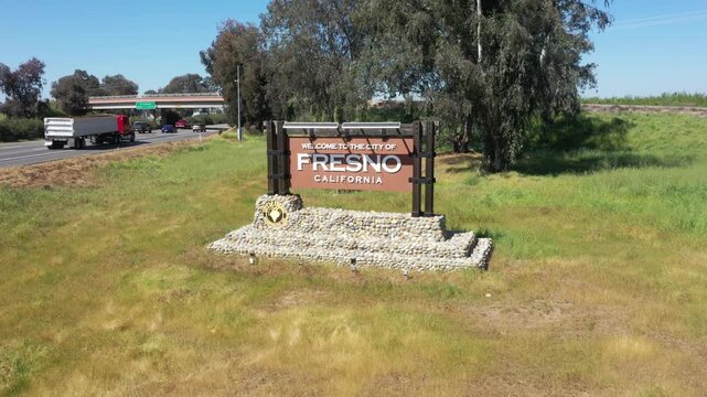 Fresno California Public Welcome Sign