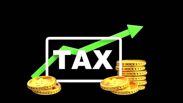 3D Economic Impact of Rising Tariffs | Alpha Channel
