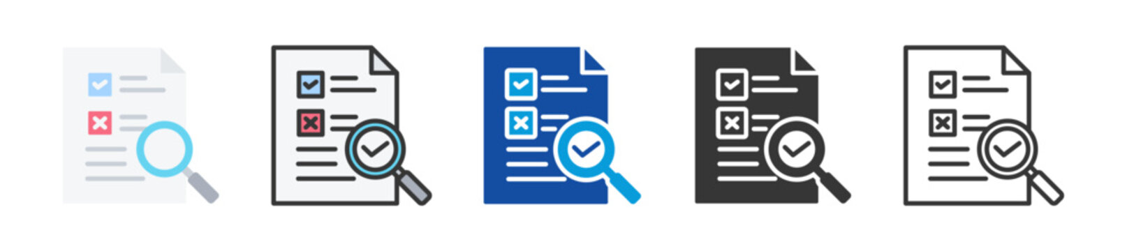 seo audit icon set multi style various collection