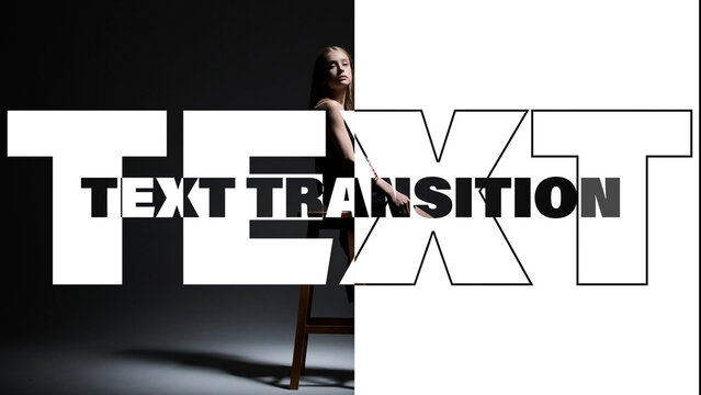 Transition with TextTransition with Text | Smooth Animated Typography & Abstract Motion Titles