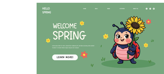 Fototapeta premium Spring Blossom Promotional Banner