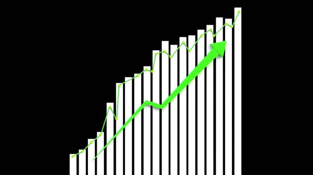 3D Up Graph | Alpha Channel