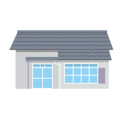 一軒家の住宅イラスト