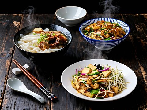 Chinese Cuisine Series : Delicious Kwetiau (Flat Rice Noodles) 002