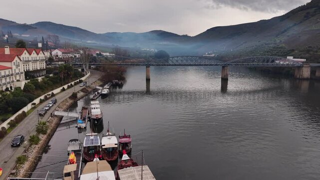 Historical center of Pinhao, Douro region, Portugal