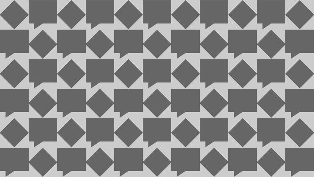 Abstract Geometric Pattern with Speech Bubble Shapes