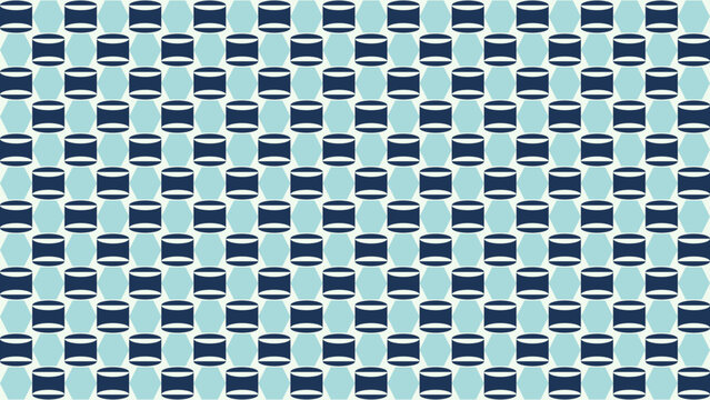 Abstract Blue Pattern with Capsule Shapes vector background