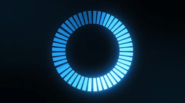 Internet Buffering Progress Circle for 4K Video Content