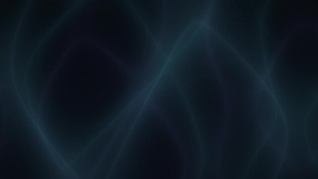 Swirling lines dance across dark blue background