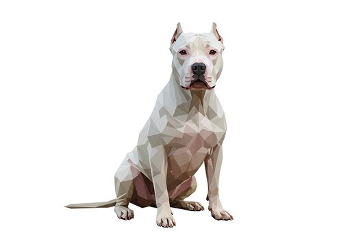 Geometric Canine Portrait