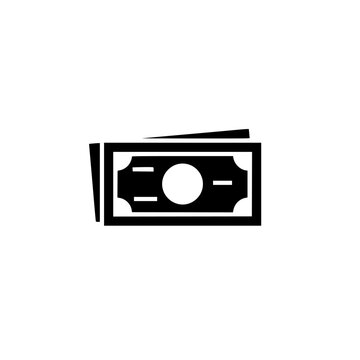 cash money banknote icon isolated on white background