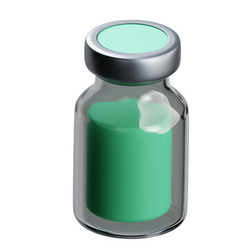 3D Medicine Bottle Pharmaceutical Healthcare Illustration