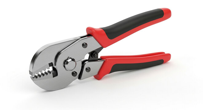 Locking plier isolated on white background is a versatile hand tool used for gripping, clamping, and securing objects