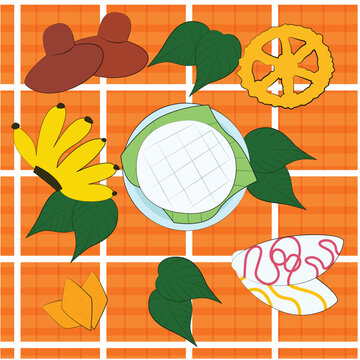 Sinhala and Tamil New Year Rasa Kavili Table Pattern 