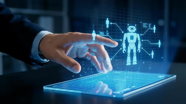 Digital technology AI robot human workforce transition automation impacting career employees industries workplace development machine interaction future