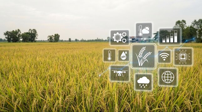 Smart Agriculture Technology and Data Analysis in Golden Rice Field