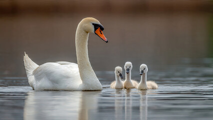 Obraz premium mute swan cygnus olor