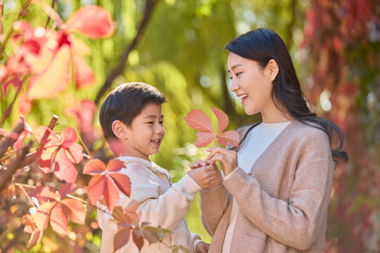 Pure affection between mother and son