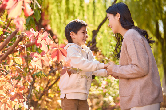 Pure affection between mother and son