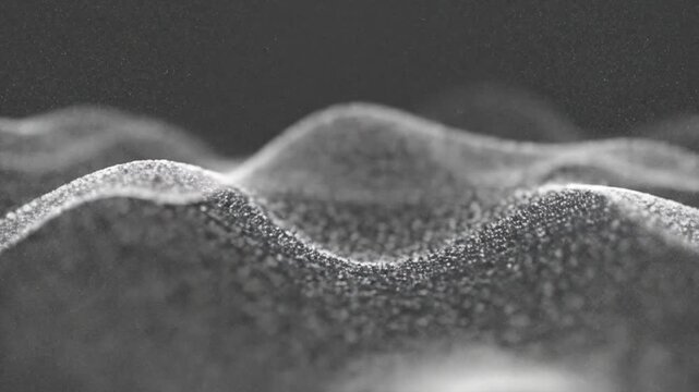 Black and white wave pattern texture.