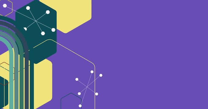 Retro 70s Background animation with Groovy 1970s art video. Minimalistic Vintage design, old-fashioned color artwork.