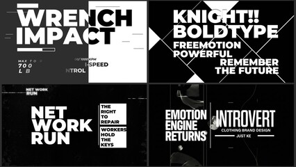 Bold Kinetic Typography Opener