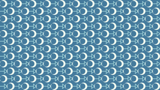 Turkish Crescent Moon and Star Pattern Background vector background
