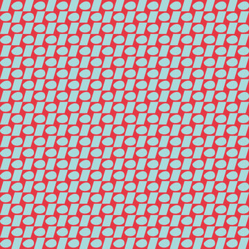 Retro Geometric Pattern with Circles and Rectangles vector background