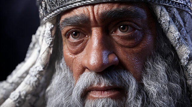 Caiaphas is the high priest, an elderly Jewish priest.