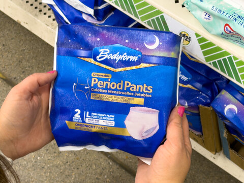 Bodyform Period Pants Overnight Disposable Underwear Dollar Tree Store Hygiene Aisle